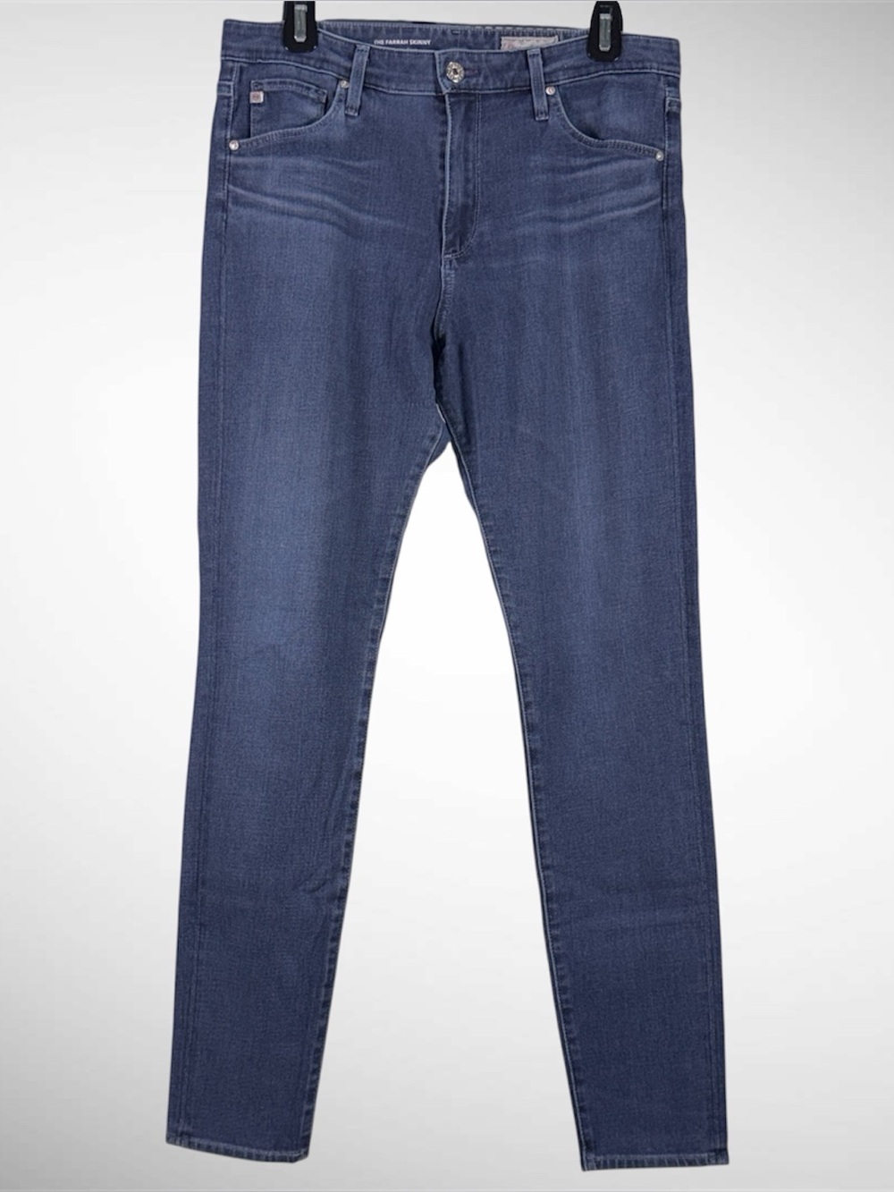 Women’s AG The Farrah High Rise Skinny Jeans Dark Wash Size 31